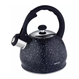   Kinghoff teáskanna, sípszóval, sötétszürke gránit mintás, 2.0L (KH-1403)