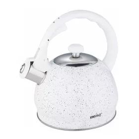   Kinghoff teáskanna, sípszóval, fehér gránit mintás, 2.0L (KH-1404)