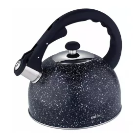   Kinghoff teáskanna, sípszóval, fekete gránit mintás, 2.6L (KH-1406)