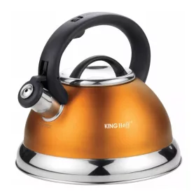   Kinghoff teáskanna, sípszóval - sötét narancssárga - 3L (KH-3246O)