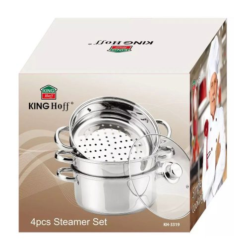 Kinghoff 4 részes pároló edény készlet Ø24 cm - 5L (KH-3319)