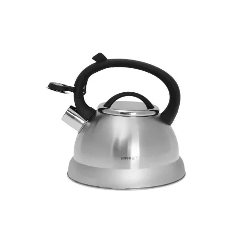 Kinghoff teáskanna, sípszóval, szálcsiszolt inox, 2.2L (KH-3774)
