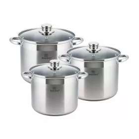   Kinghoff Premium 6 darabos fazék készlet - rozsdamentes acél (KH-4310)