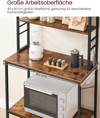 Konyhai álló polc - Vasagle - 80 x 167 cm