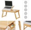 Laptop állvány / reggeliző tálca - bambuszfa - Vasagle Loft