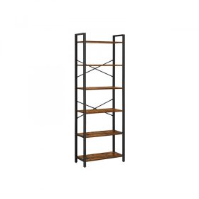 Könyvespolc / tároló polc - Vasagle Loft - 66 x 186 cm