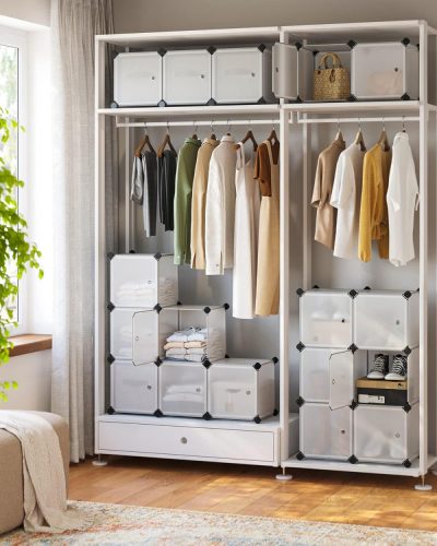 Univerzális 16 részes zárható tároló polc - 123 x 123 cm