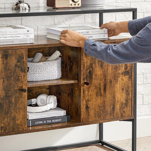 Tálalószekrény / komód - Vasagle Loft - 100 x 80 x 35 cm