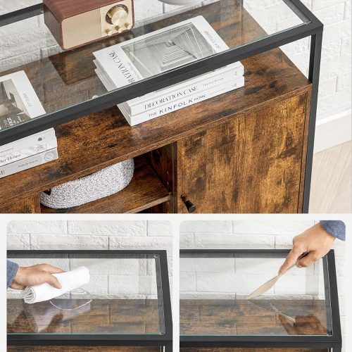 Tálalószekrény / komód - Vasagle Loft - 100 x 80 x 35 cm