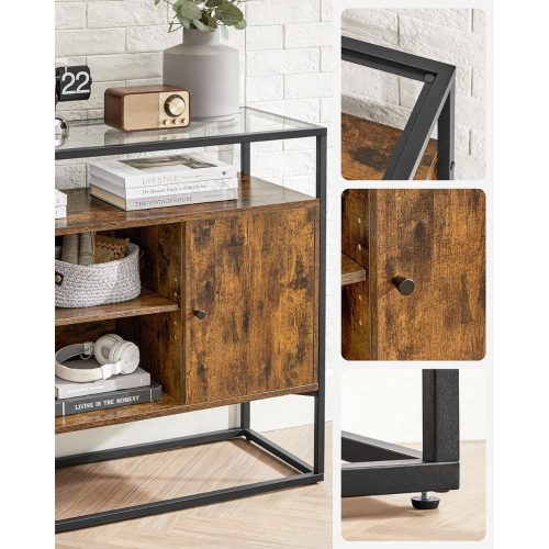 Tálalószekrény / komód - Vasagle Loft - 100 x 80 x 35 cm