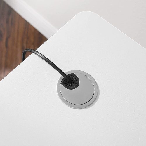 Íróasztal / számítógépasztal tárolóval - elektromos magasság állítás - Vasagle Loft - 120 x 60 cm (fehér)