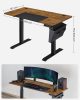 Íróasztal / számítógépasztal tárolóval - elektromos magasság állítás - Vasagle Loft - 140 x 60 cm