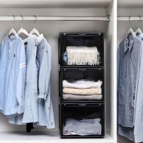 Univerzális zárt tároló rendszer - 6 polc - 56 x 66 cm