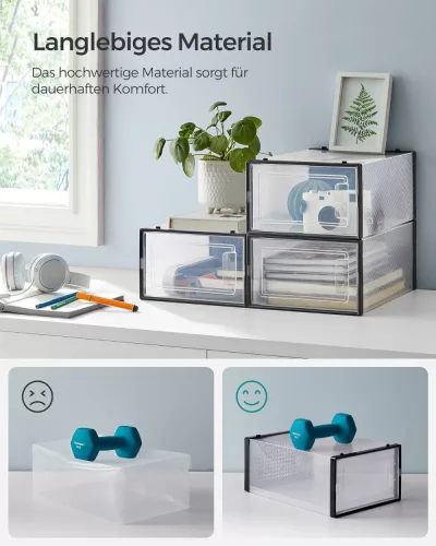 Cipőtároló rendszer / univerzális zárt tárolórendszer - 18 részes - Songmics Home