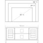 TV szekrény - Vasagle Loft - 110 cm
