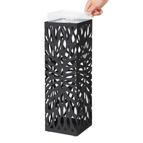 Esernyőtartó / esernyő állvány - rozsdamentes acél (fekete)