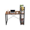 Íróasztal / számítógépasztal + polc - Vasagle Loft - 120 x 60 cm
