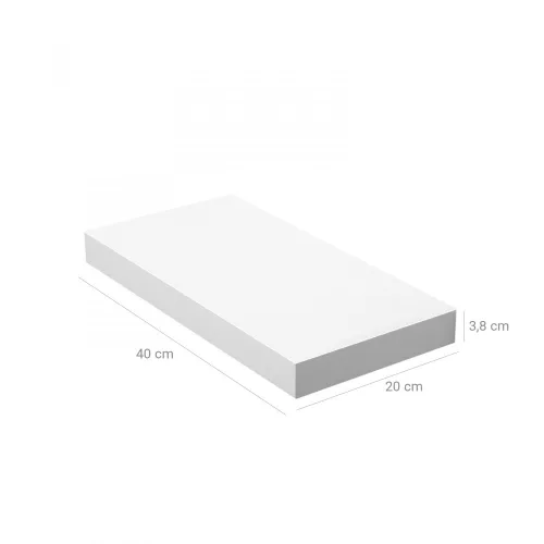 Falipolc - 40 x 20 cm (fehér)