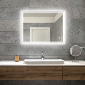   Universe Lighting F201F-3 LED tükör - fényerő + színhőmérséklet szabályozás - 80 x 60 cm