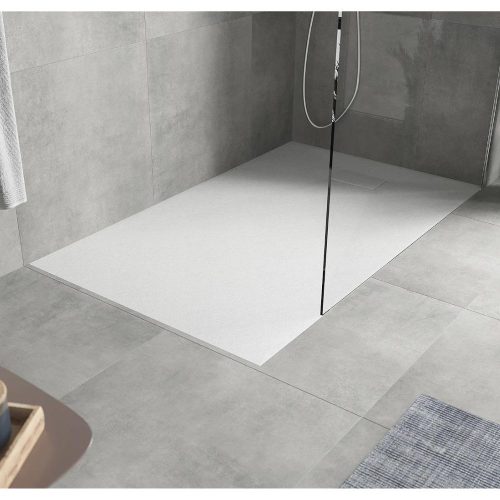 Mexen Hugo kőhatású zuhanytálca 80 x 150 cm + szifon - fehér (42108015) 