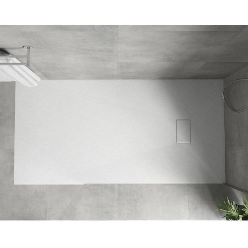 Mexen Hugo kőhatású zuhanytálca 80 x 170 cm + szifon - fehér (42108017) 