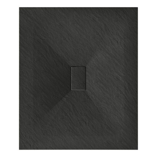 Mexen Hugo kőhatású zuhanytálca 100 x 120 cm + szifon - fekete (42701012) 