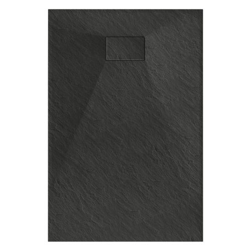 Mexen Hugo kőhatású zuhanytálca 70 x 80 cm + szifon - fekete (42707080) 