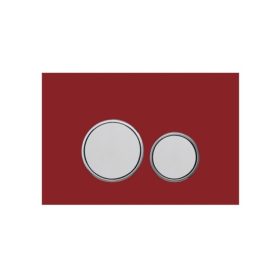 Mexen Fenix-02 piros / króm WC nyomólap - üveg (600627)