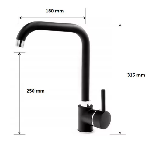 Gránit mosogatótálca NERO Boss + Steel csaptelep + adagoló (matt fekete)