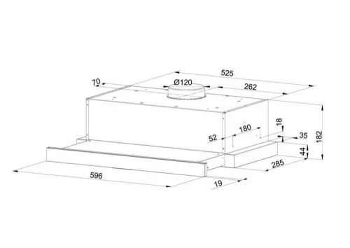 MAAN Corona G60 páraelszívó / szagelszívó - 60 cm - fehér