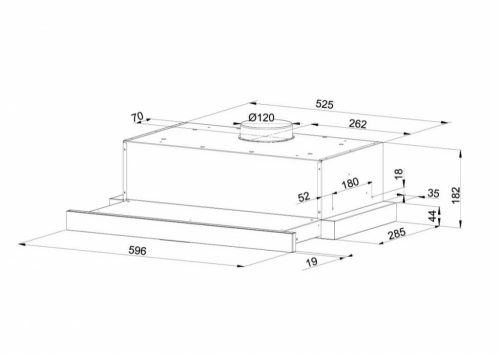 MAAN Corona 60 páraelszívó / szagelszívó - 60 cm - inox