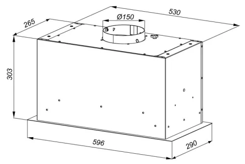 MAAN Helios Push páraelszívó / szagelszívó - 60 cm - fekete / üveg