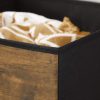 Összecsukható tároló doboz készlet - 6 darab - 30 x 30 x 30 cm (fekete / barna) 