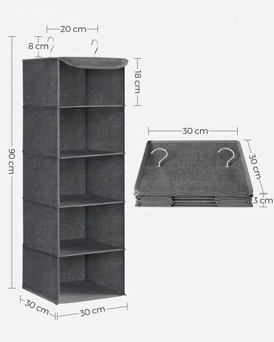 Függő ruharendszerező / ruhatároló - 30 x 90 cm