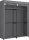 Szövet ruhásszekrény / mobil gardrób - 140 x 174 cm (sötétszürke)