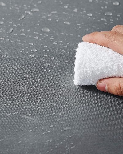 Szövet ruhásszekrény / mobil gardrób - 150 x 175 cm (sötétszürke)