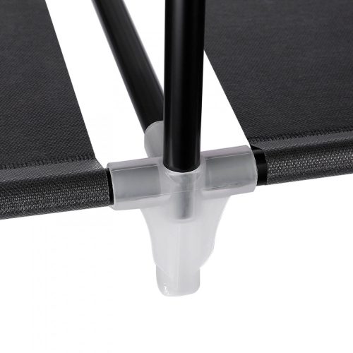 Szövet ruhásszekrény / mobil gardrób - 150 x 175 cm (sötétszürke)