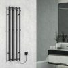 Elektromos design radiátor termosztáttal NERO Italia SWB001 - 35 x 140 cm