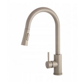 Gamma Next kihúzható zuhanyfejes mosogató csaptelep bézs