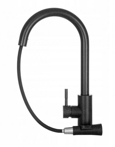 Gamma Next kihúzható zuhanyfejes mosogató csaptelep - fekete