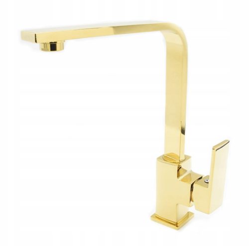 Gránit mosogatótálca NERO Verso + Design Gold csaptelep + dugókiemelő (szürke)