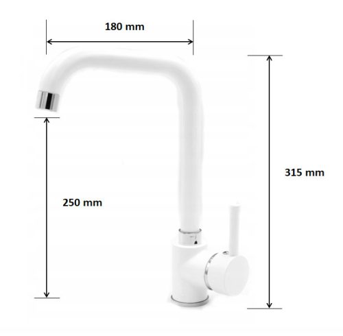 Gránit mosogatótálca NERO Verso + Steel csaptelep (fehér)