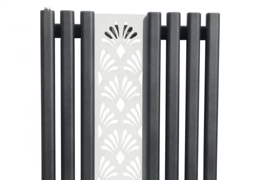 Design radiátor Weberg Argus Floral 150x62 cm (fekete - fehér)